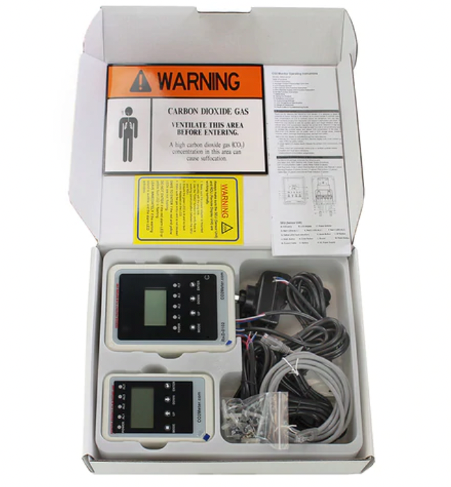 CO2 Meter RAD-0102-6 Remote Storage Safety 3 Alarm