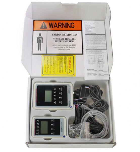 CO2 Meter RAD-0102-6 Remote Storage Safety 3 Alarm – Regulator Supply