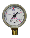 315000 Weldmark Gauge 1-1/2in x 4000 LB Brass