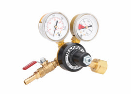 Harris Model 201 Brass CO2 Beverage Regulator (201-100P-320i-G)