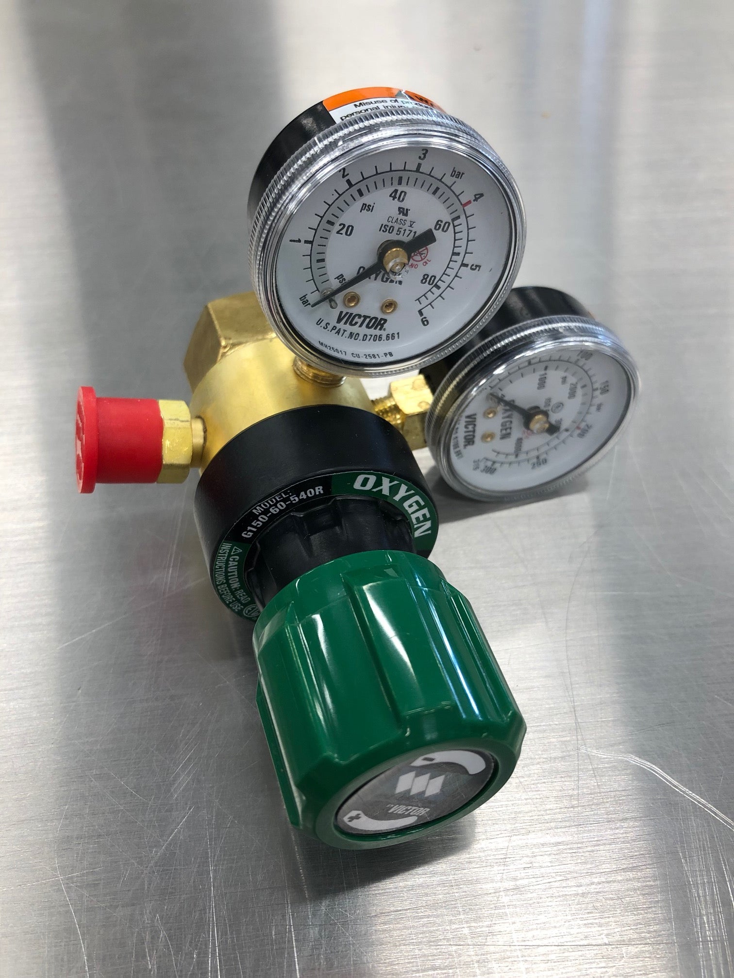 0781-4242 Victor/Weldmark Regulator Oxygen 150CR-540 Light