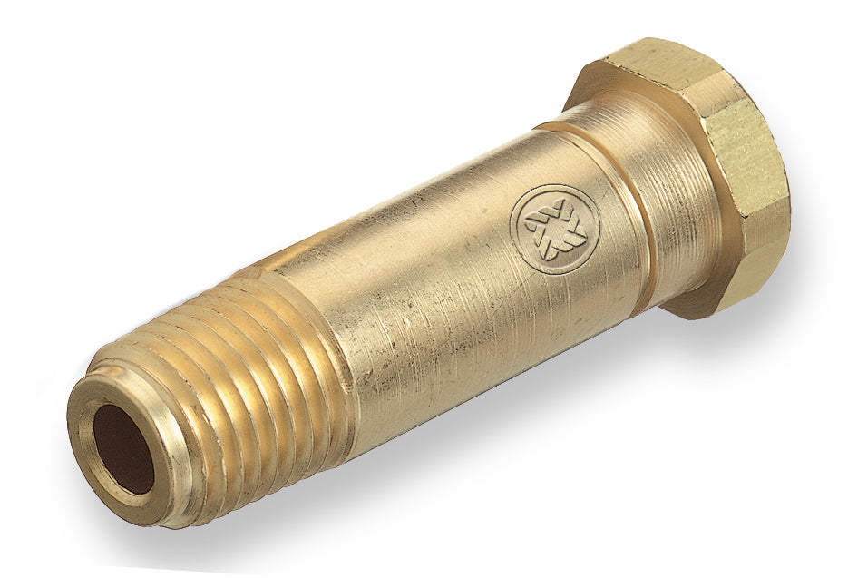 CO-3 Western Fitting Brass, 1/4" NPT, 2" Long with Washer CGA-320 Nipple
