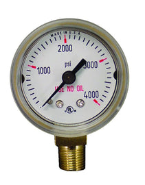 315000 Weldmark Gauge 1-1/2in x 4000 LB Brass