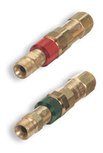 Load image into Gallery viewer, QDB20 Western Fitting Hose-to-Hose Set QDB21– Fuel Gas with Check Valves