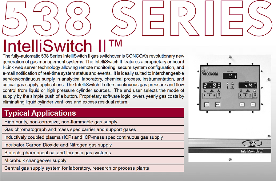 538 Series Concoa Intelliswitch