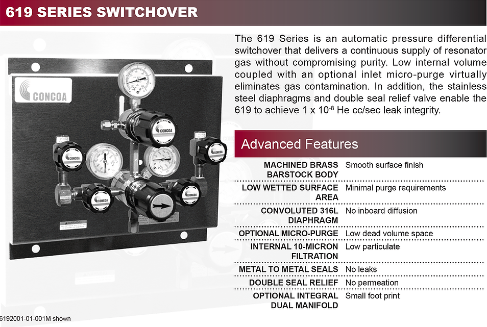 619 Series Concoa Semi-Automatic Pressure Differential Switchover