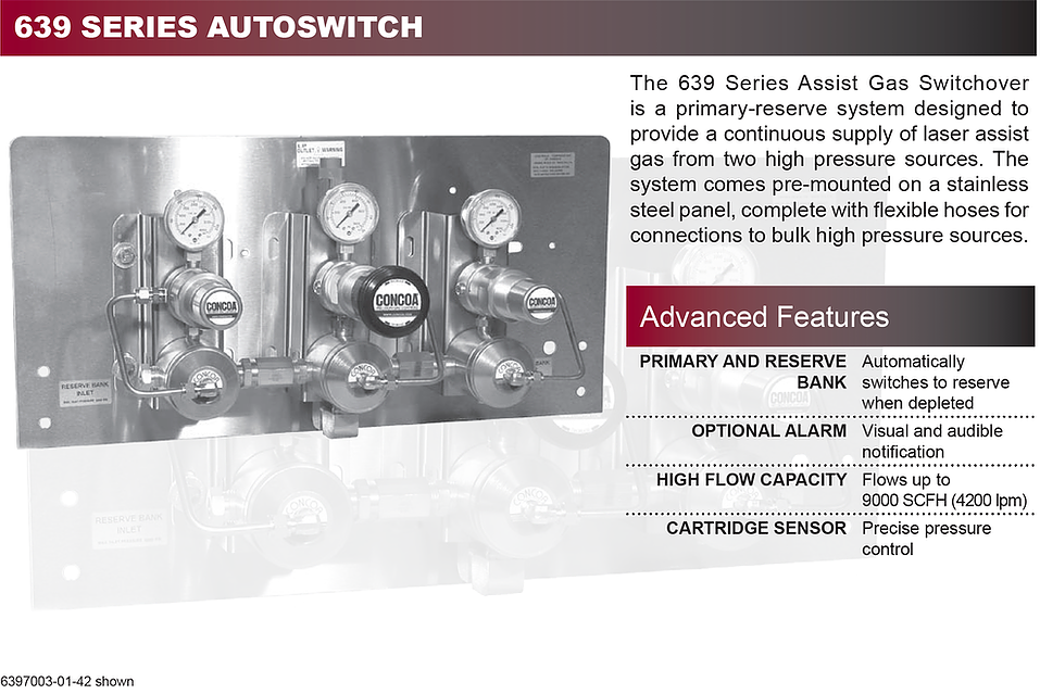 639 Series Concoa Assist Gas Switchover