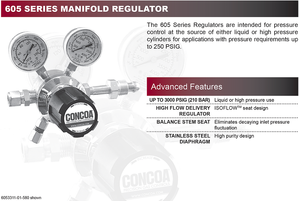 605 Series Concoa Regulator